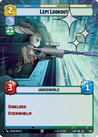 Lepi Lookout (Hyperspace Foil) (302) - A Lawless Time Foil - A Lawless Time - Card Brawlers | Quebec | Canada |