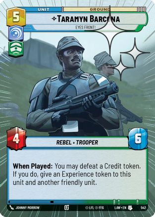 Taramyn Barcona - Eyes Front! (Hyperspace Foil) (304) - A Lawless Time Foil - A Lawless Time - Card Brawlers | Quebec | Canada |