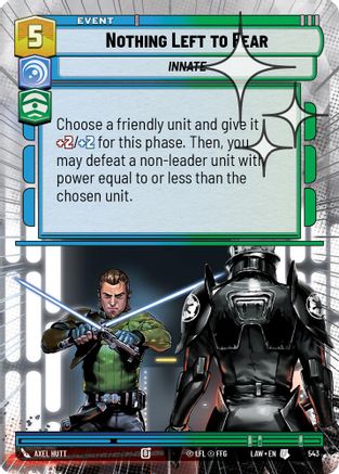 Nothing Left to Fear (Hyperspace Foil) (305) - A Lawless Time Foil - A Lawless Time - Card Brawlers | Quebec | Canada |