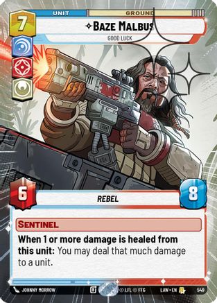 Baze Malbus - Good Luck (Hyperspace Foil) (311) - A Lawless Time Foil - A Lawless Time - Card Brawlers | Quebec | Canada |