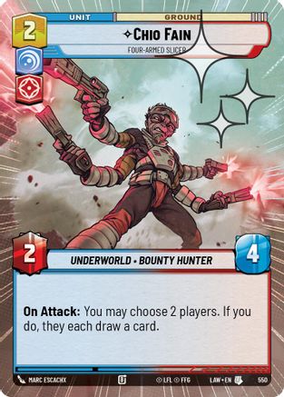 Chio Fain - Four-Armed Slicer (Hyperspace Foil) (312) - A Lawless Time Foil - A Lawless Time - Card Brawlers | Quebec | Canada |