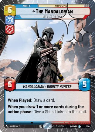 The Mandalorian - Let's See The Puck (Hyperspace Foil) (316) - A Lawless Time Foil - A Lawless Time - Card Brawlers | Quebec | Canada |