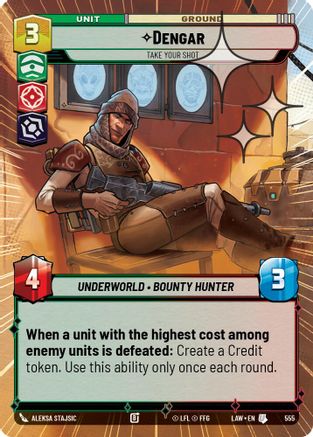 Dengar - Take Your Shot (Hyperspace Foil) (317) - A Lawless Time Foil - A Lawless Time - Card Brawlers | Quebec | Canada |