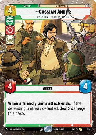 Cassian Andor - Everything for the Rebellion (Hyperspace Foil) (320) - A Lawless Time Foil - A Lawless Time - Card Brawlers | Quebec | Canada |