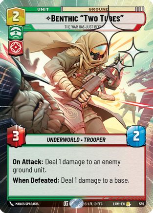 Benthic "Two Tubes" - The War Has Just Begun (Hyperspace Foil) (321) - A Lawless Time Foil - A Lawless Time - Card Brawlers | Quebec | Canada |