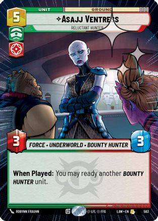 Asajj Ventress - Reluctant Hunter (Hyperspace Foil) (325) - A Lawless Time Foil - A Lawless Time - Card Brawlers | Quebec | Canada |