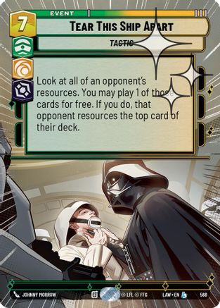 Tear This Ship Apart (Hyperspace Foil) (330) - A Lawless Time Foil - A Lawless Time - Card Brawlers | Quebec | Canada |