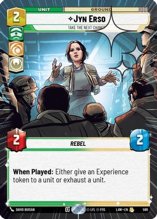 Jyn Erso - Take the Next Chance (Hyperspace Foil) (331) - A Lawless Time Foil - A Lawless Time - Card Brawlers | Quebec | Canada |