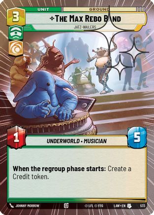 The Max Rebo Band - Jatz-Wailers (Hyperspace Foil) (335) - A Lawless Time Foil - A Lawless Time - Card Brawlers | Quebec | Canada |