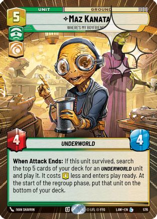 Maz Kanata - Where's My Boyfriend? (Hyperspace Foil) (338) - A Lawless Time Foil - A Lawless Time - Card Brawlers | Quebec | Canada |