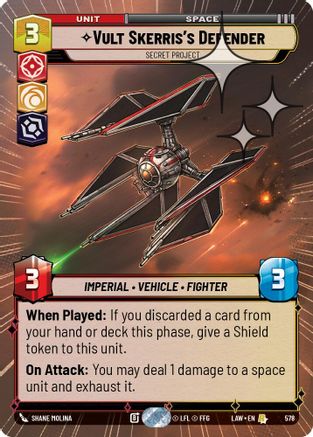 Vult Skerris's Defender - Secret Project (Hyperspace Foil) (340) - A Lawless Time Foil - A Lawless Time - Card Brawlers | Quebec | Canada |