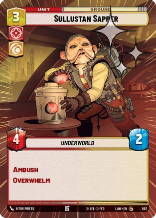 Sullustan Sapper (Hyperspace Foil) (345) - A Lawless Time Foil - A Lawless Time - Card Brawlers | Quebec | Canada |