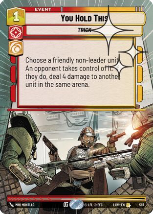 You Hold This (Hyperspace Foil) (349) - A Lawless Time Foil - A Lawless Time - Card Brawlers | Quebec | Canada |