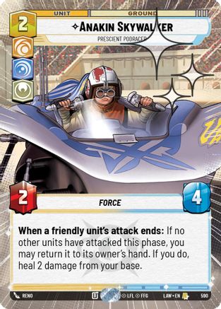 Anakin Skywalker - Prescient Podracer (Hyperspace Foil) (352) - A Lawless Time Foil - A Lawless Time - Card Brawlers | Quebec | Canada |