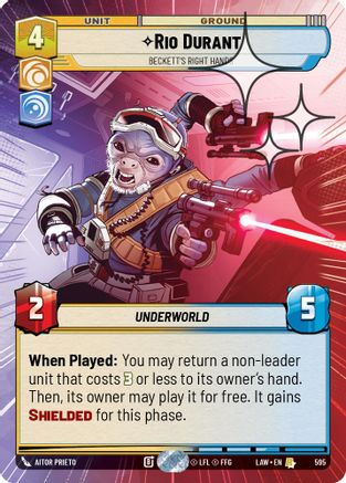 Rio Durant - Beckett's Right Hands (Hyperspace Foil) (357) - A Lawless Time Foil - A Lawless Time - Card Brawlers | Quebec | Canada |