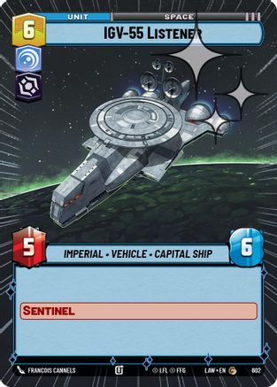 IGV-55 Listener (Hyperspace Foil) (364) - A Lawless Time Foil - A Lawless Time - Card Brawlers | Quebec | Canada |