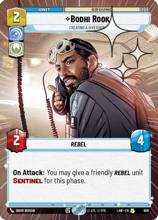 Bodhi Rook - Creating a Diversion (Hyperspace Foil) (368) - A Lawless Time Foil - A Lawless Time - Card Brawlers | Quebec | Canada |