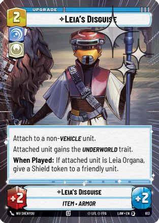 Leia's Disguise (Hyperspace Foil) (375) - A Lawless Time Foil - A Lawless Time - Card Brawlers | Quebec | Canada |