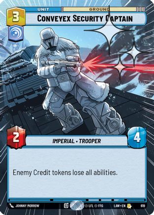 Conveyex Security Captain (Hyperspace Foil) (381) - A Lawless Time Foil - A Lawless Time - Card Brawlers | Quebec | Canada |