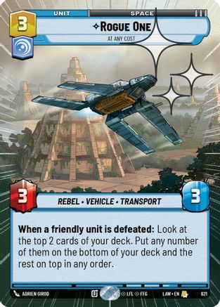 Rogue One - At Any Cost (Hyperspace Foil) (383) - A Lawless Time Foil - A Lawless Time - Card Brawlers | Quebec | Canada |