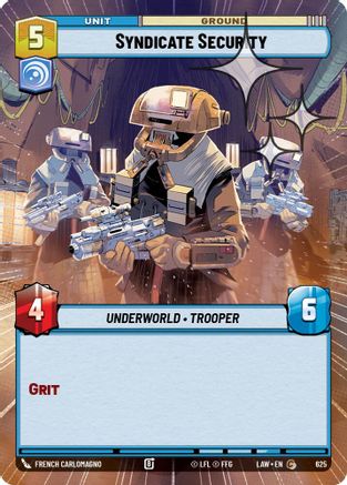 Syndicate Security (Hyperspace Foil) (387) - A Lawless Time Foil - A Lawless Time - Card Brawlers | Quebec | Canada |