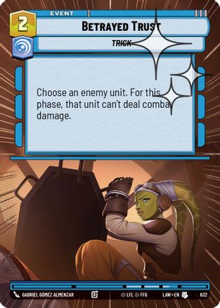 Betrayed Trust (Hyperspace Foil) (394) - A Lawless Time Foil - A Lawless Time - Card Brawlers | Quebec | Canada |