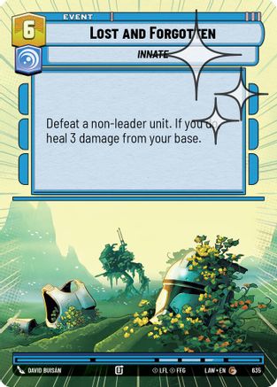 Lost and Forgotten (Hyperspace Foil) (397) - A Lawless Time Foil - A Lawless Time - Card Brawlers | Quebec | Canada |