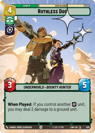 Ruthless Duo (Hyperspace Foil) (401) - A Lawless Time Foil - A Lawless Time - Card Brawlers | Quebec | Canada |
