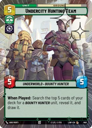 Undercity Hunting Team (Hyperspace Foil) (402) - A Lawless Time Foil - A Lawless Time - Card Brawlers | Quebec | Canada |