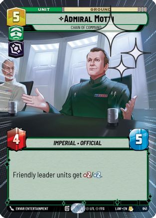 Admiral Motti - Chain of Command (Hyperspace Foil) (403) - A Lawless Time Foil - A Lawless Time - Card Brawlers | Quebec | Canada |