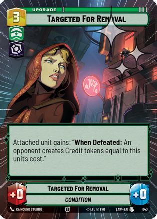 Targeted for Removal (Hyperspace Foil) (405) - A Lawless Time Foil - A Lawless Time - Card Brawlers | Quebec | Canada |