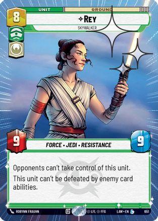 Rey - Skywalker (Hyperspace Foil) (413) - A Lawless Time Foil - A Lawless Time - Card Brawlers | Quebec | Canada |