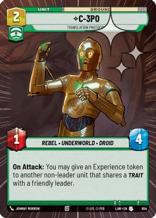 C-3PO - Translation Protocol (Hyperspace Foil) (416) - A Lawless Time Foil - A Lawless Time - Card Brawlers | Quebec | Canada |