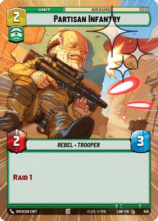 Partisan Infantry (Hyperspace Foil) (418) - A Lawless Time Foil - A Lawless Time - Card Brawlers | Quebec | Canada |