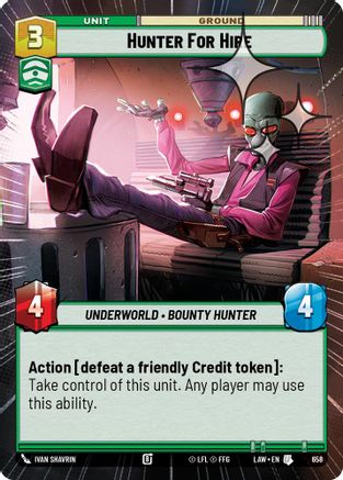 Hunter for Hire (Hyperspace Foil) (420) - A Lawless Time Foil - A Lawless Time - Card Brawlers | Quebec | Canada |