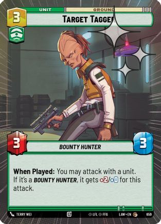 Target Tagger (Hyperspace Foil) (421) - A Lawless Time Foil - A Lawless Time - Card Brawlers | Quebec | Canada |