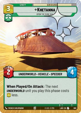 Khetanna - Upon the Dune Sea (Hyperspace Foil) (422) - A Lawless Time Foil - A Lawless Time - Card Brawlers | Quebec | Canada |