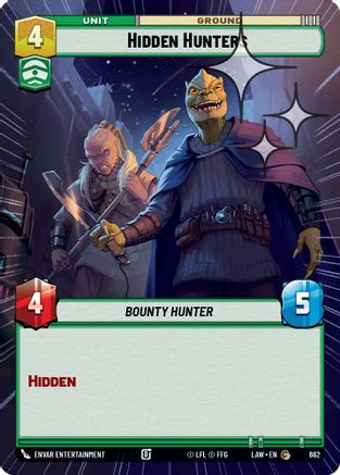 Hidden Hunters (Hyperspace Foil) (424) - A Lawless Time Foil - A Lawless Time - Card Brawlers | Quebec | Canada |