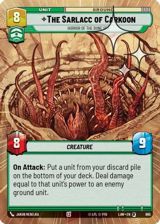 The Sarlacc of Carkoon - Horror of the Dune Sea (Hyperspace Foil) (427) - A Lawless Time Foil - A Lawless Time - Card Brawlers | Quebec | Canada |