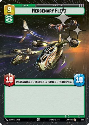 Mercenary Fleet (Hyperspace Foil) (428) - A Lawless Time Foil - A Lawless Time - Card Brawlers | Quebec | Canada |
