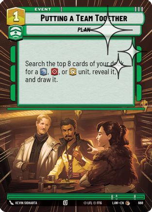 Putting a Team Together (Hyperspace Foil) (430) - A Lawless Time Foil - A Lawless Time - Card Brawlers | Quebec | Canada |
