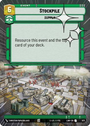 Stockpile (Hyperspace Foil) (435) - A Lawless Time Foil - A Lawless Time - Card Brawlers | Quebec | Canada |
