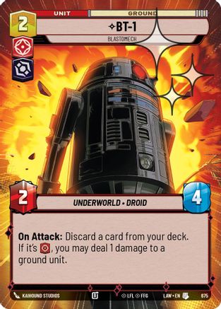 BT-1 - Blastomech (Hyperspace Foil) (437) - A Lawless Time Foil - A Lawless Time - Card Brawlers | Quebec | Canada |