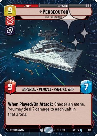 Persecutor - Fire Over Scarif (Hyperspace Foil) (442) - A Lawless Time Foil - A Lawless Time - Card Brawlers | Quebec | Canada |