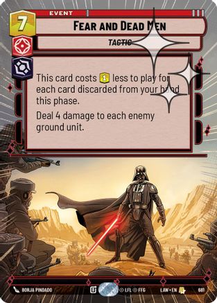 Fear and Dead Men (Hyperspace Foil) (443) - A Lawless Time Foil - A Lawless Time - Card Brawlers | Quebec | Canada |