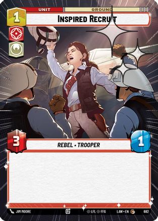 Inspired Recruit (Hyperspace Foil) (444) - A Lawless Time Foil - A Lawless Time - Card Brawlers | Quebec | Canada |