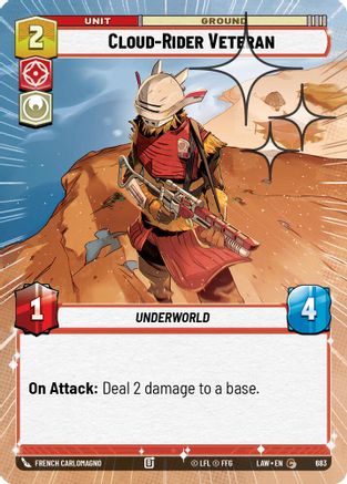 Cloud-Rider Veteran (Hyperspace Foil) (445) - A Lawless Time Foil - A Lawless Time - Card Brawlers | Quebec | Canada |