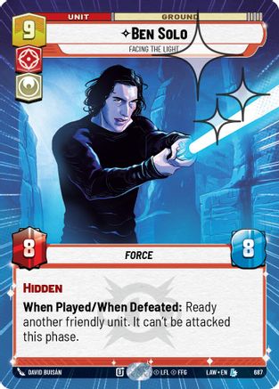 Ben Solo - Facing the Light (Hyperspace Foil) (449) - A Lawless Time Foil - A Lawless Time - Card Brawlers | Quebec | Canada |