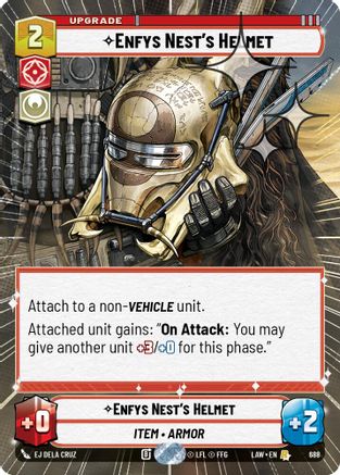 Enfys Nest's Helmet (Hyperspace Foil) (450) - A Lawless Time Foil - A Lawless Time - Card Brawlers | Quebec | Canada |
