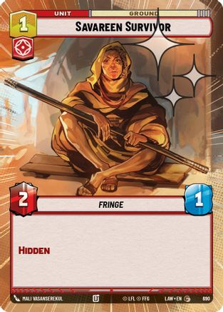 Savareen Survivor (Hyperspace Foil) (452) - A Lawless Time Foil - A Lawless Time - Card Brawlers | Quebec | Canada |